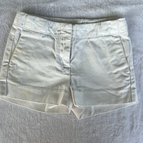 JCrew Crewcuts Frankie Chino Shorts with Pockets in White. Size 4 girls. - Picture 3 of 7
